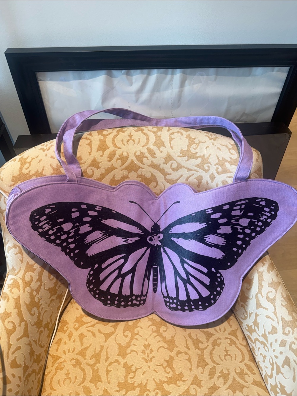 Lavender Butterfly Tote Bag - Purple Butterfly Design Official Olivia Rodrigo